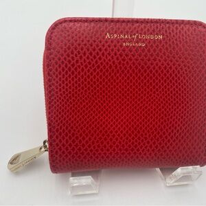 Aspinal of London Red leather Wallet